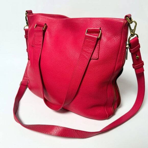Fossil Preston Satchel – Hot Pink Leather – Crossbody/Shoulder – Excellent Condi - Picture 10 of 10